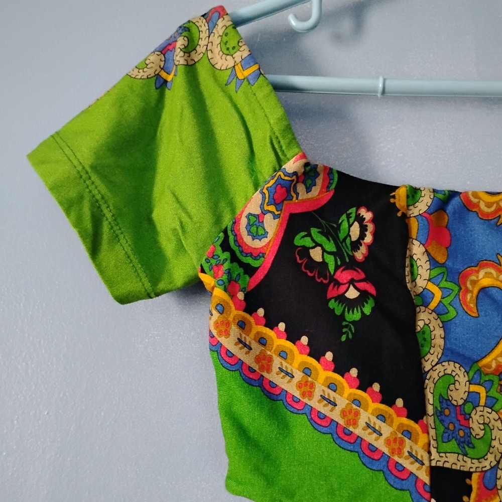 Farm Rio Multicolor Crop Top P XS - Picture 2 of 6
